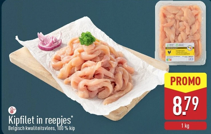 Kipfilet in reepjes