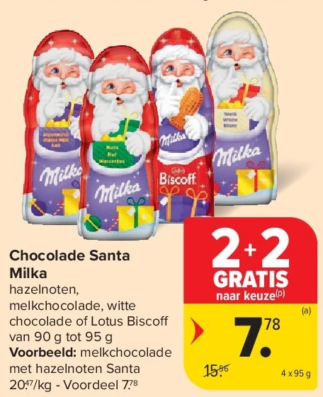 Chocolade Santa Milka