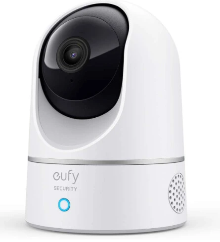 eufy bewakingscamera voor thuis, IP-camera, beveiliging 1080P indoor cam pan- en tilt-functie, WLAN-functie, persoonsherkenning, compatibele spraakassistent, bewegingssensor, HomeBase niet nodig