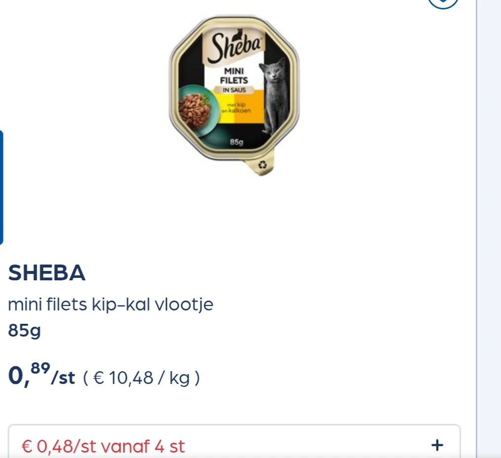 Sheba vlootje 85g