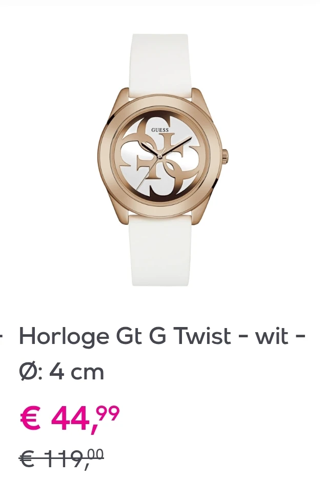 Guess horloges tot 65% korting
