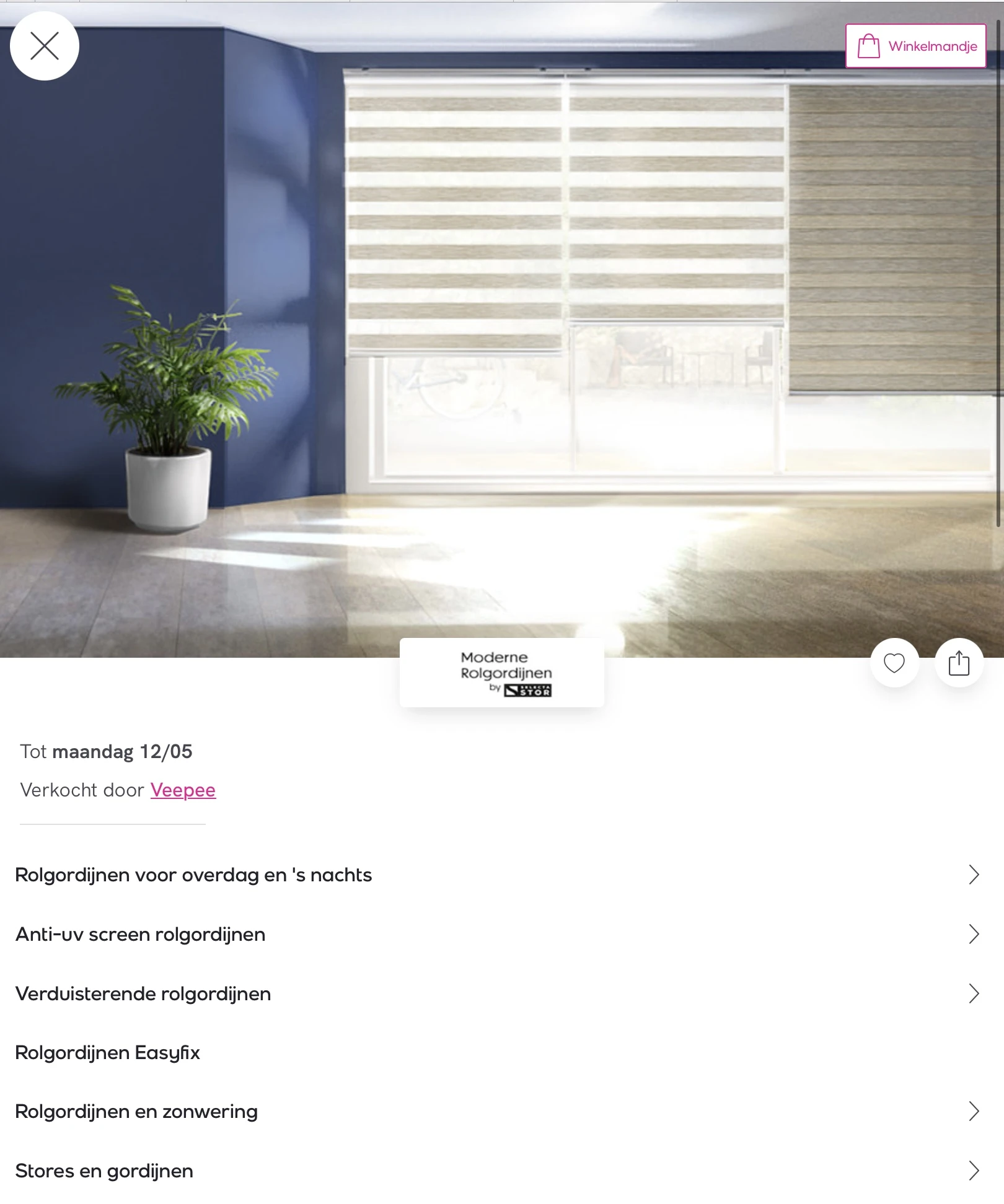 Moderne rolgordijnen