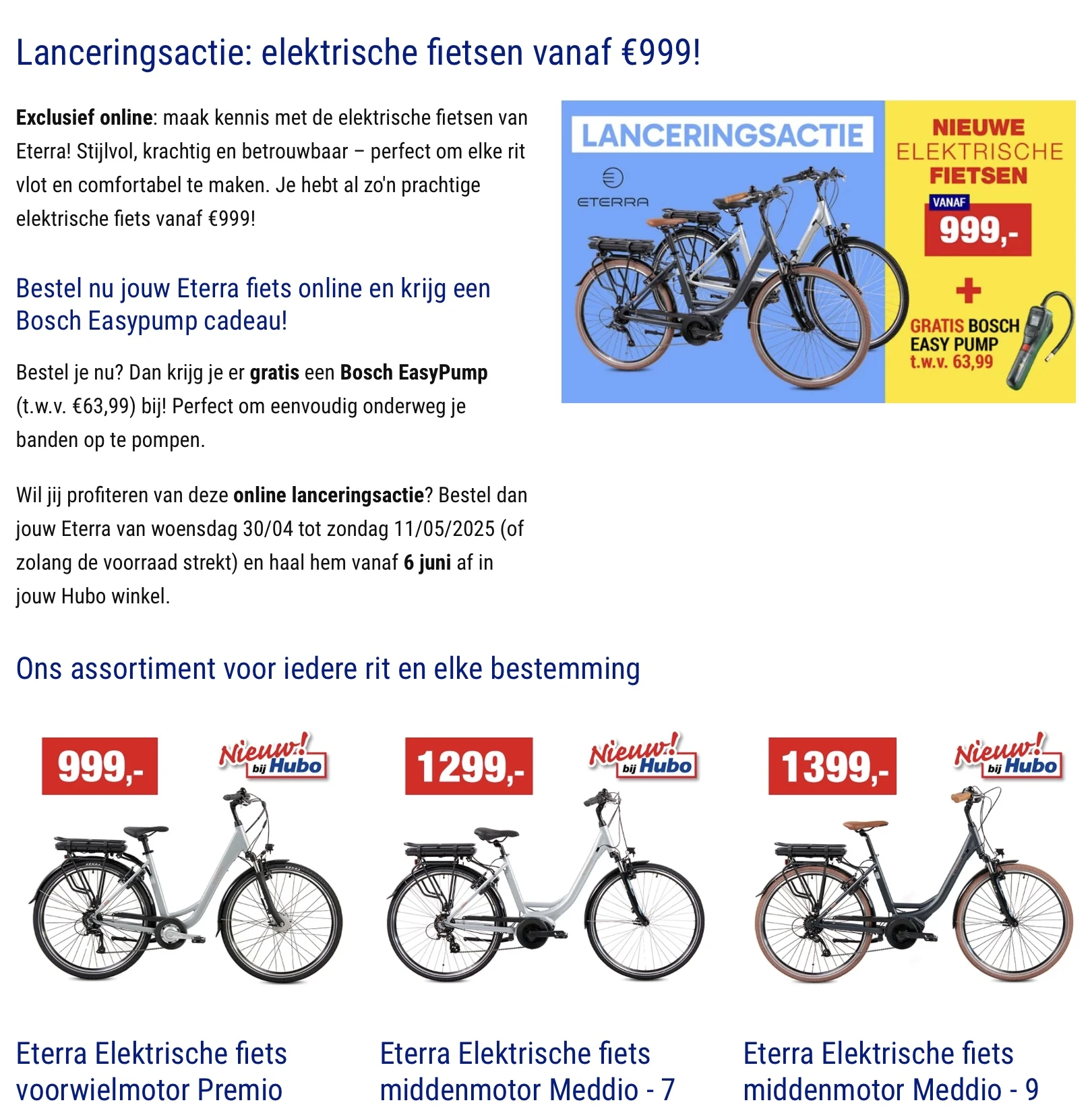 Elektrische fietsen