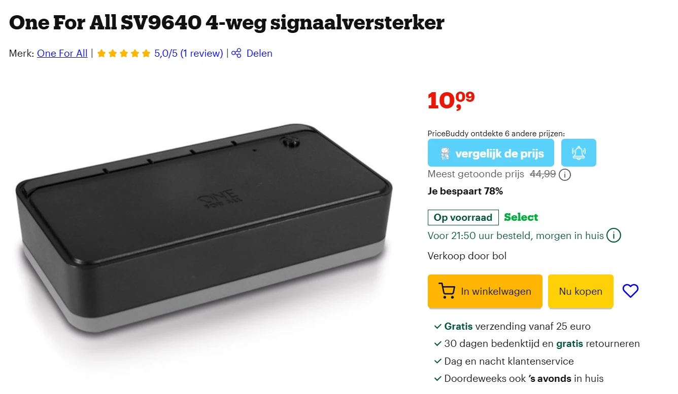 Signaalversterker -78% bij bol.com