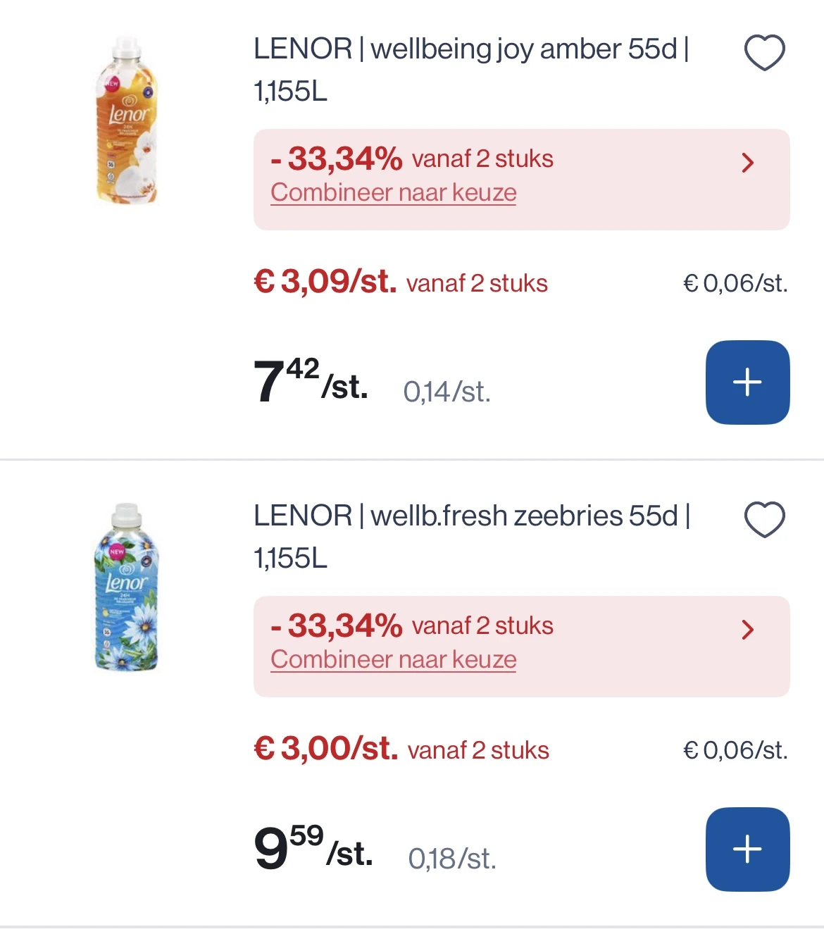 Mooi koopje op Lenor wasverzachter