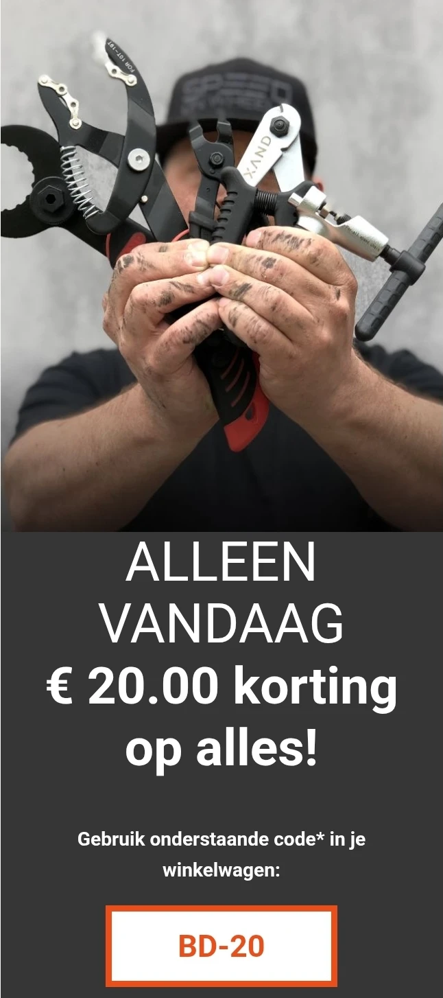 Alleen vandaag €20 korting op alles!