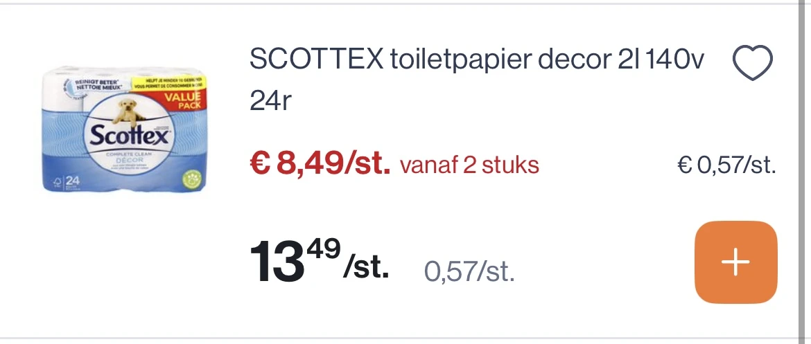 Scottex toiletpapier decor 2l 140 v