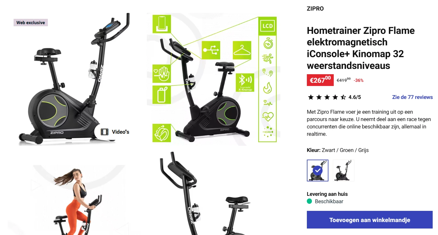 -34% op Hometrainer bij Decathlon