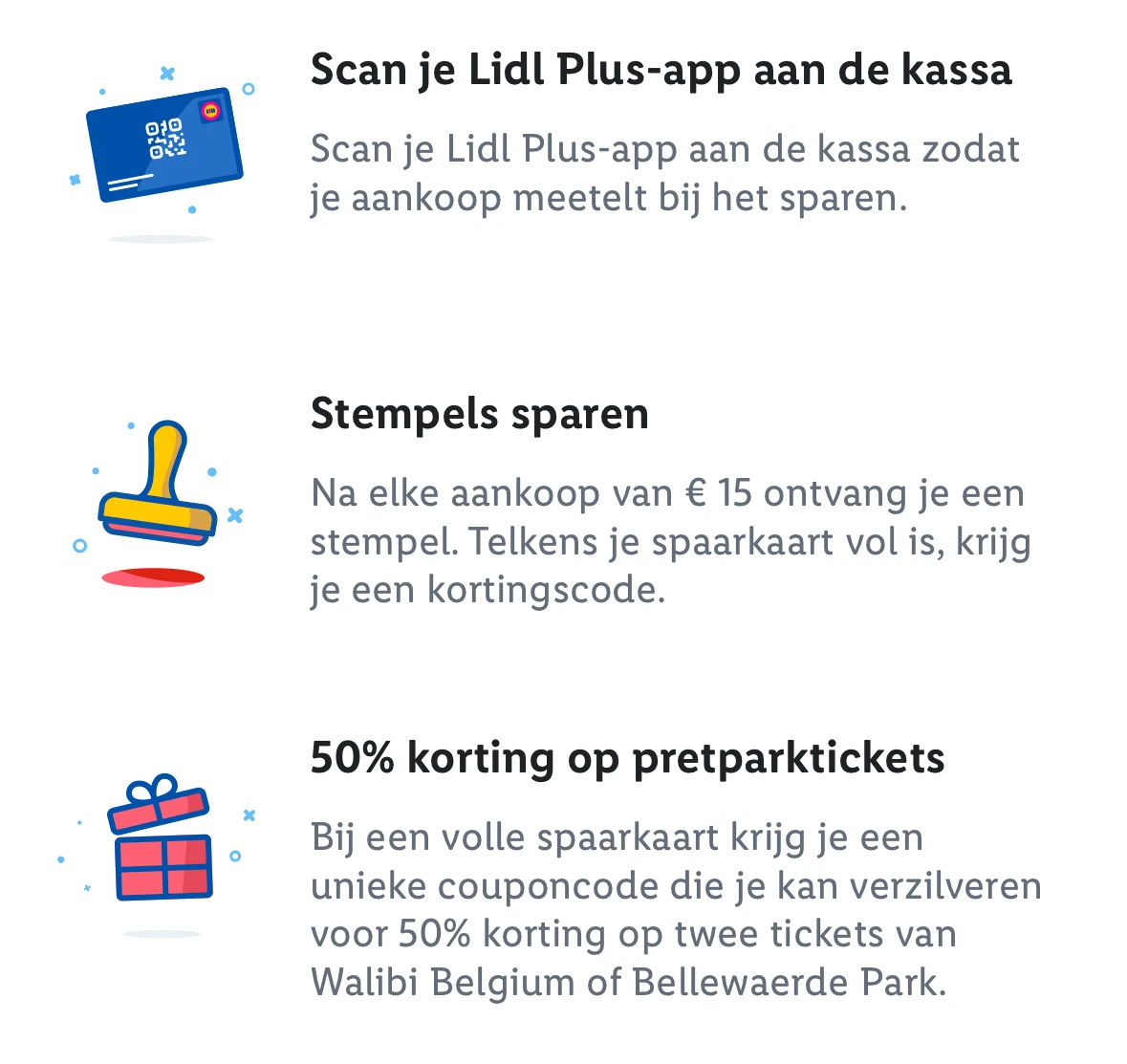 50% sparen op 2 tickets Walibi of Bellewaerde via Lidl plus-app