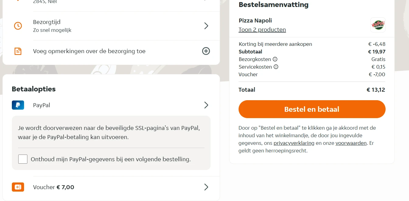 -50% gekregen bij Takeaway.com 🍕🍝