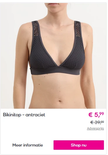 Tot 85% korting op Esprit lingerie, badkleding, pyjama's.