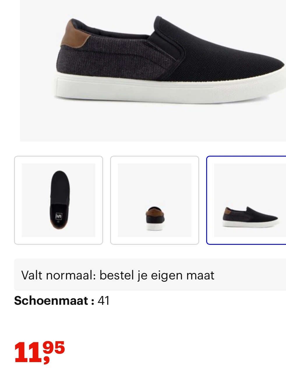Instapper maat 41