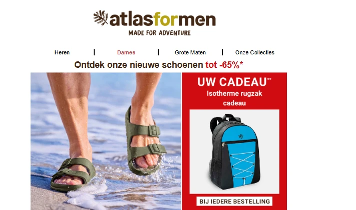 Atlas For Men: gratis isotherme rugzak