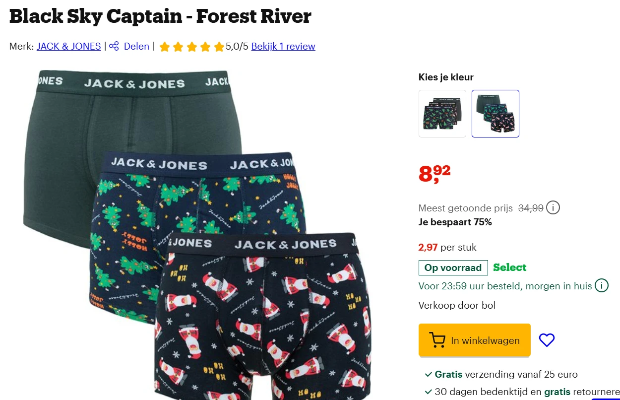 JACK&JONES 3 onderbroeken