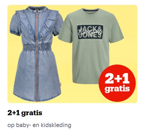 2+1 op kleding voor baby & kids 👶