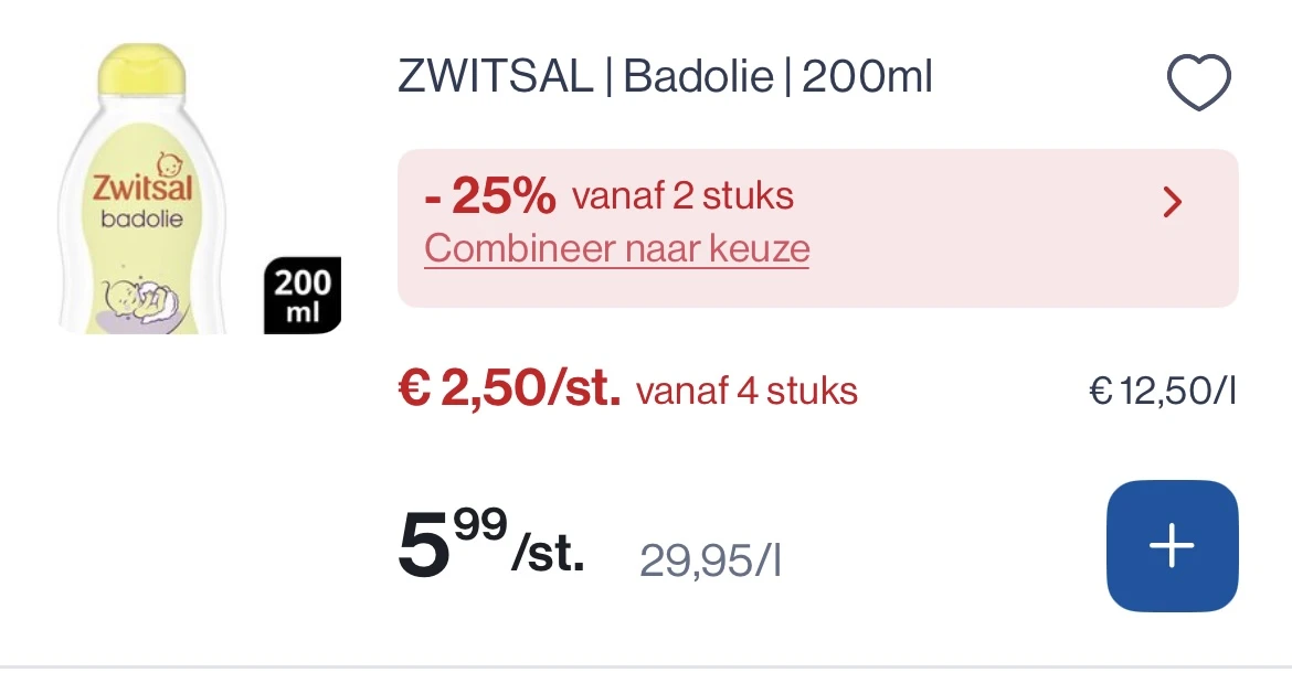 Zwitsal 👶🏼 met dubbele korting