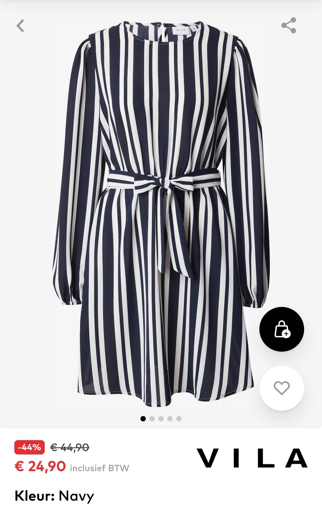 Vila jurkrasha navy -44% op aboutyou.be