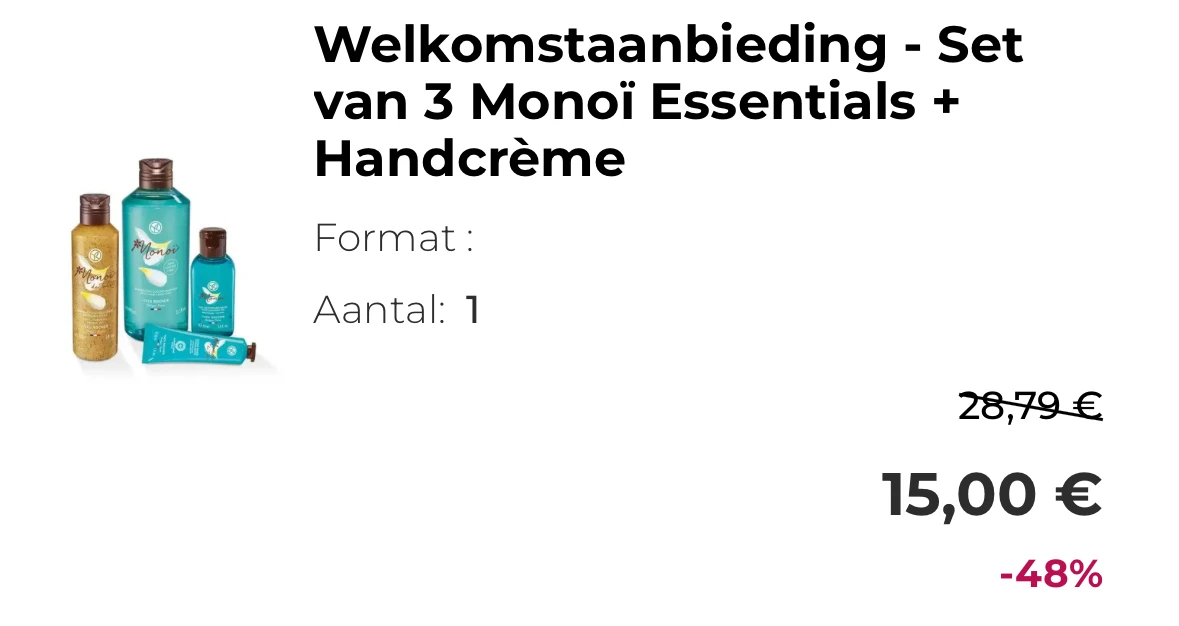 Set van 3 Monoï Essentials + Handcrème