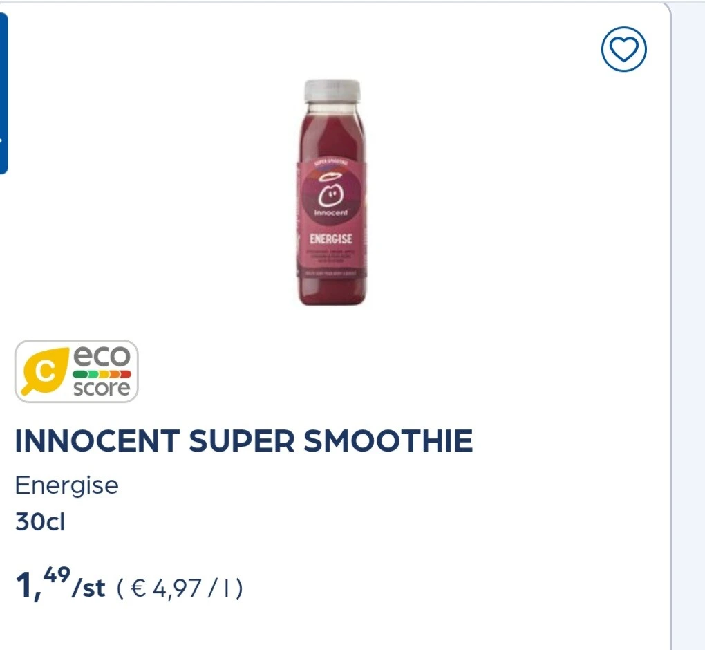 Innocent smoothie goedkoper