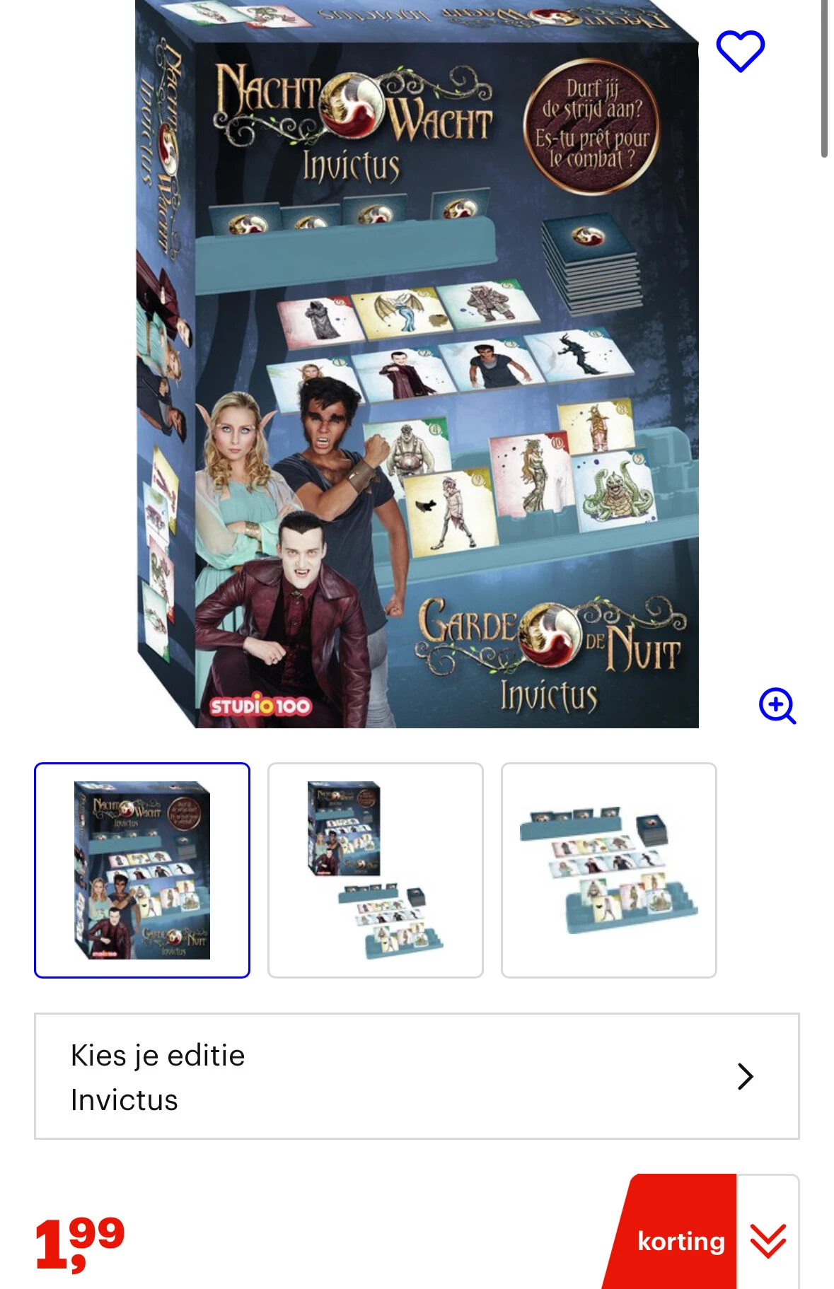 Nachtwacht spel Invictus €1,99 bij Bol