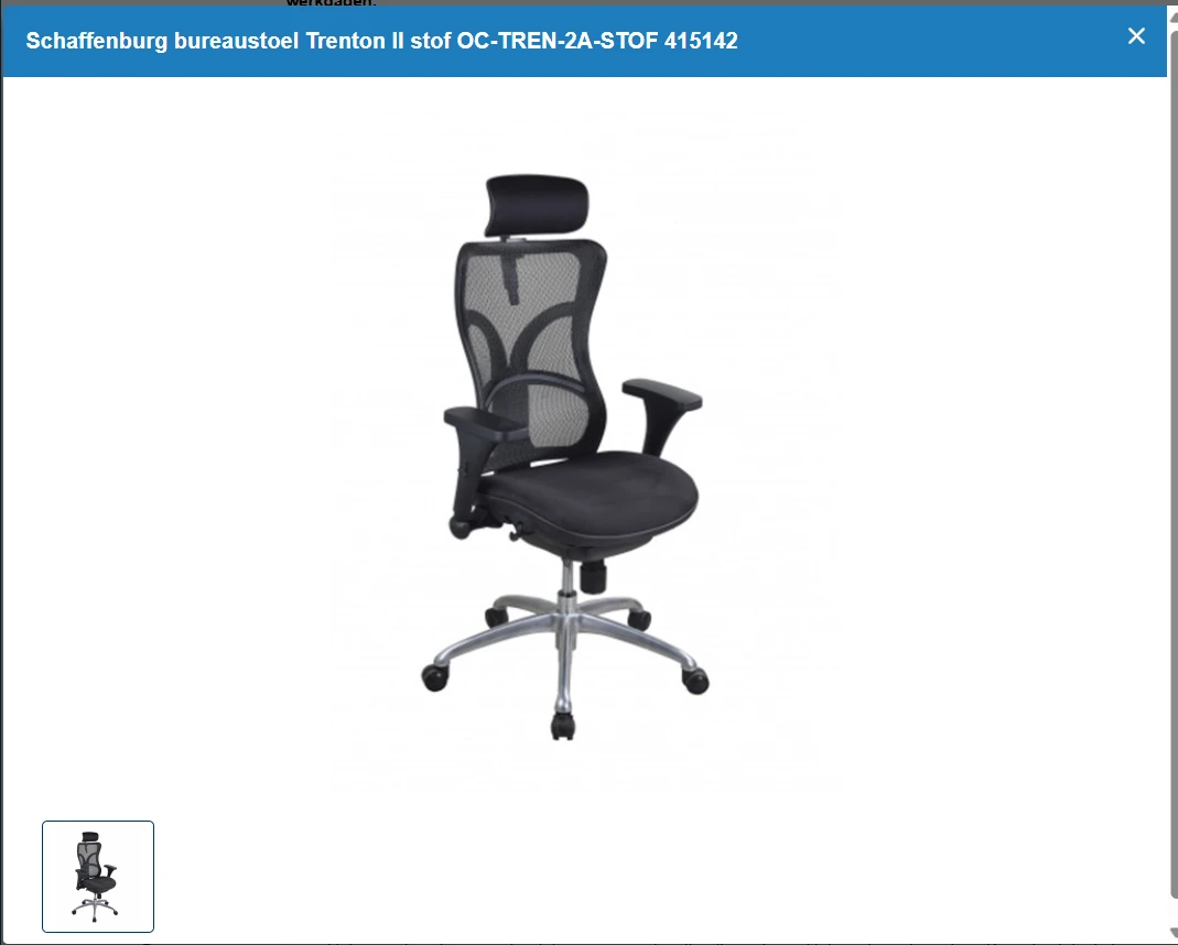 Schaffenburg bureaustoel Trenton II stof, € 170,00 korting