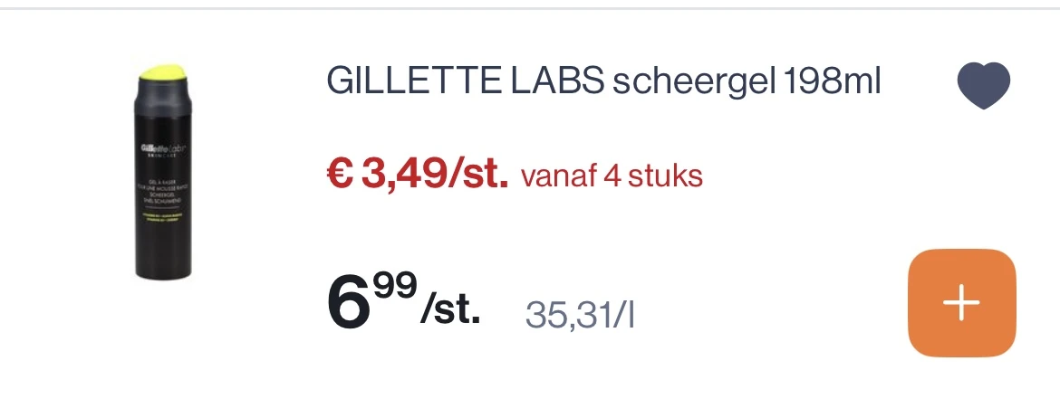 Gillette labs scheergel 198 ml -50%