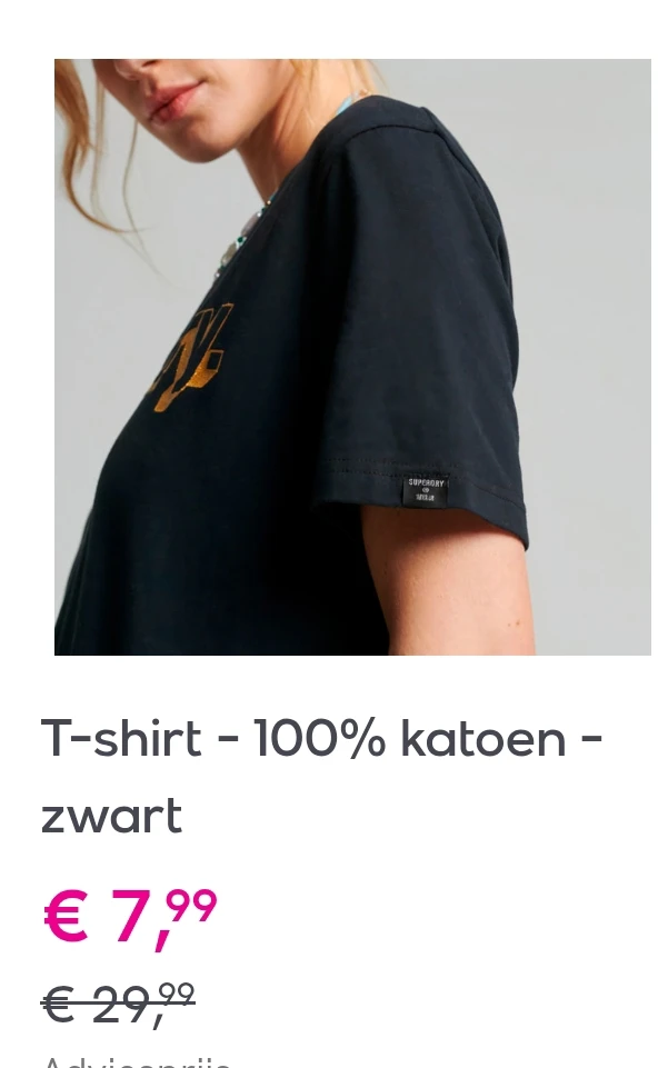 Tot 75% korting op Superdry bij Veepee