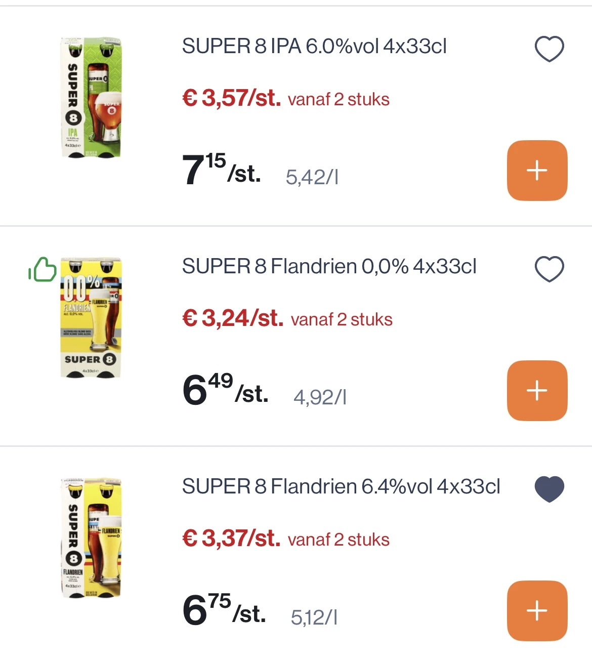 Super 8 bieren reactie Carrefour -50%