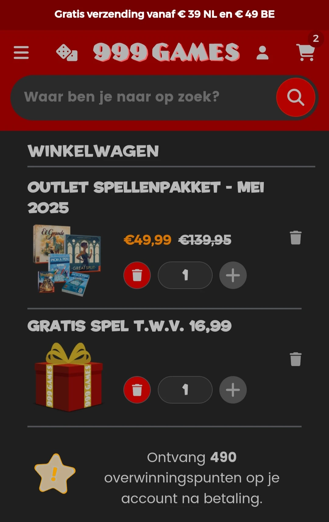 Outletpakket met bijna 90 euro korting!