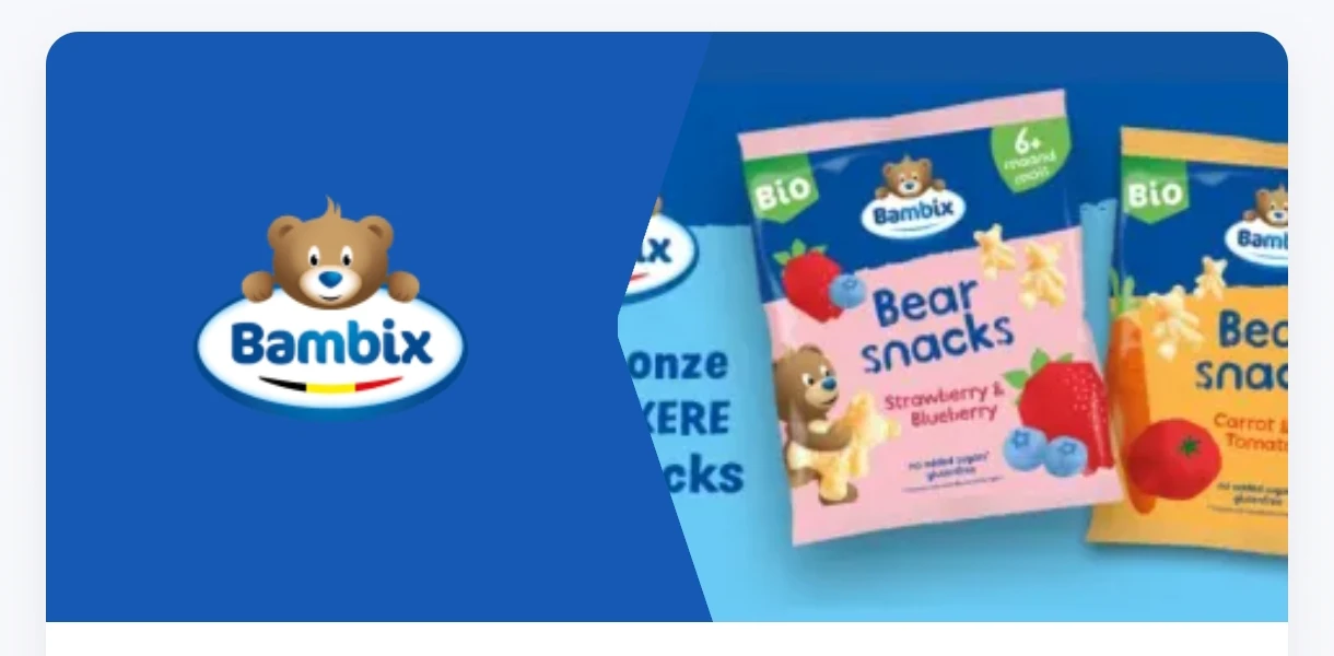 👶Bambix berensnacks 100% terugbetaald🍪🥠
