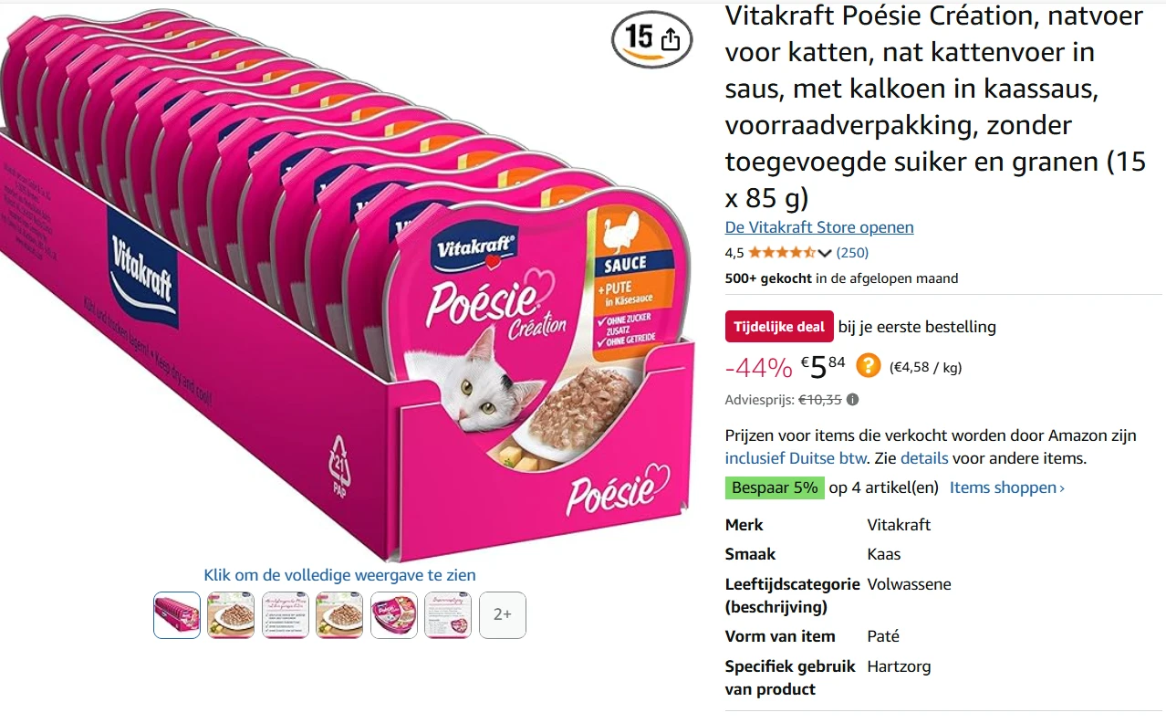 natvoer voor katten