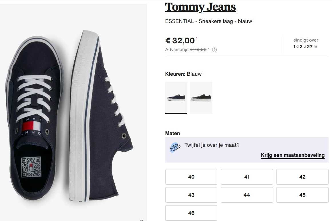 -60% op sneakers Tommy Hilfiger - Zalando Lounge