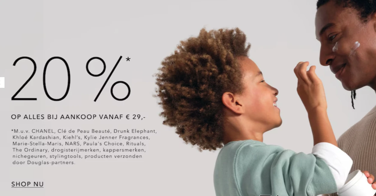 Tot 20% korting op alle make-up bij Douglas – stacking deal!