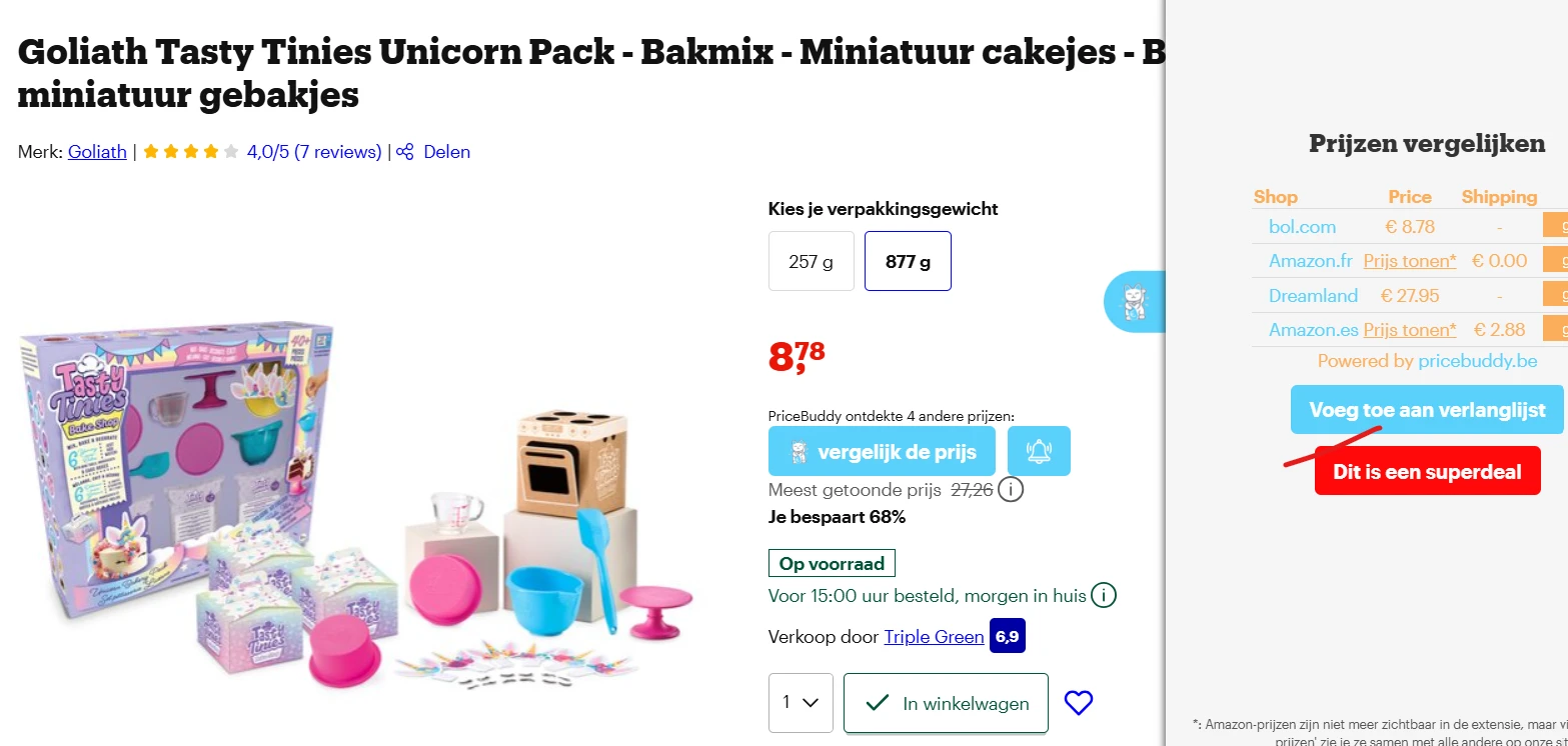 Goliath Tasty unicorn pack (bakset)