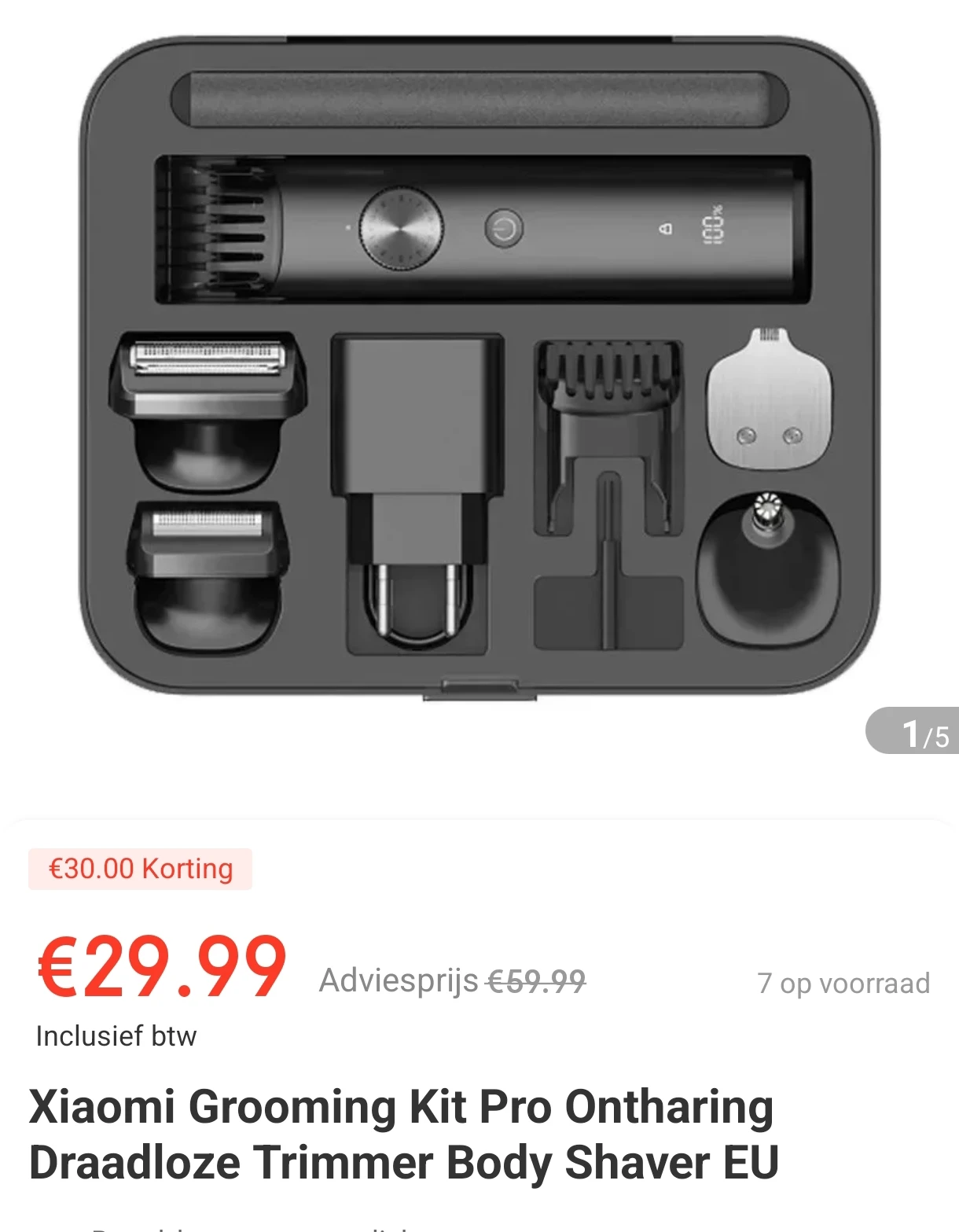 Xiaomi grooming kit pro voor 29,99€ bij ochama