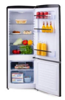 DOMO koel-vriescombinatie retro 191l zwart