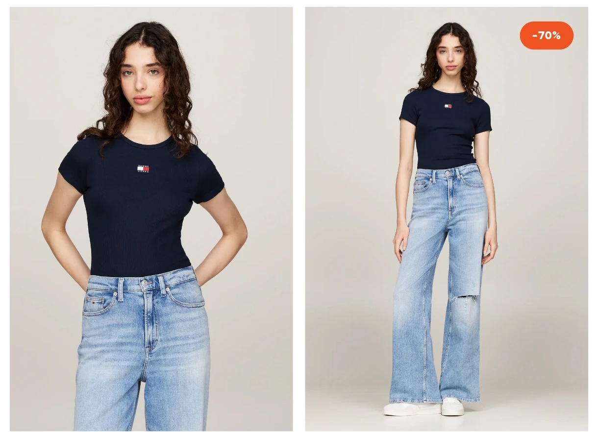 Tommy jeans t-shirt maat L aan 11,97€