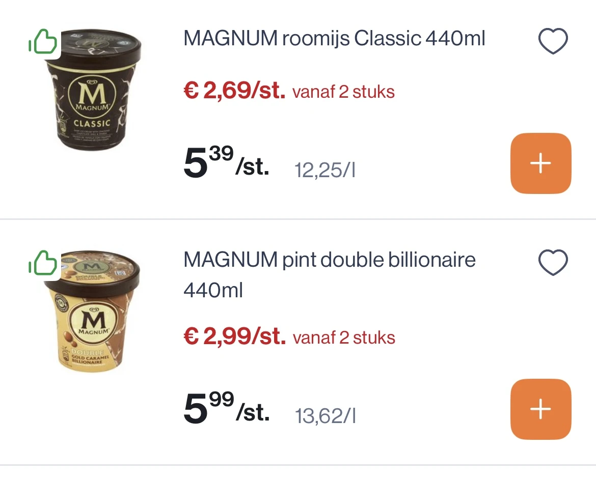 Magnum after diner en pints -50%
