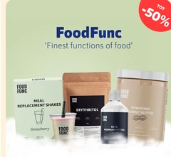 keto-vriendelijke & maaltijdvervangende producten van Foodfunc, tijdelijk tot wel 50% korting! 🍪🥑🔥