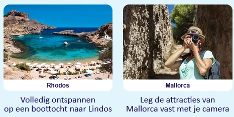 5% korting op excursies en activiteiten bij TUI