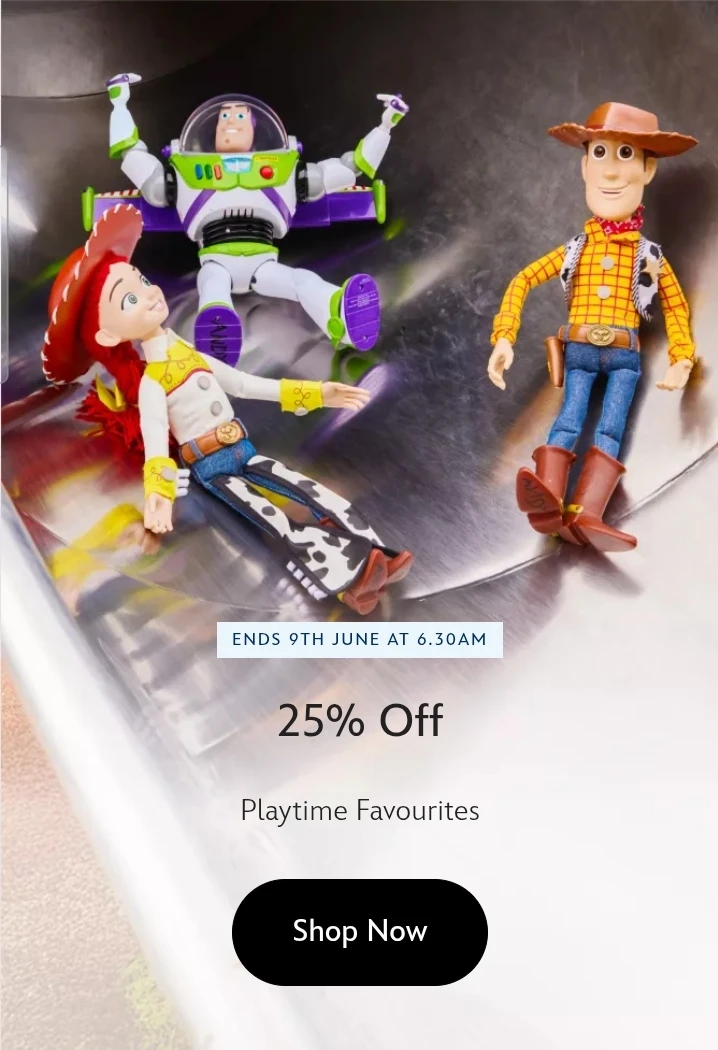 -25% op een selectie speelgoed op Disneystore.eu