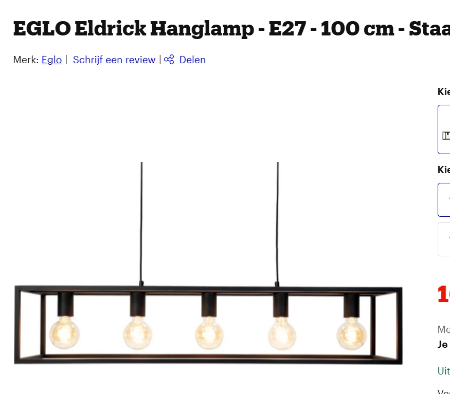 eglo hanglamp