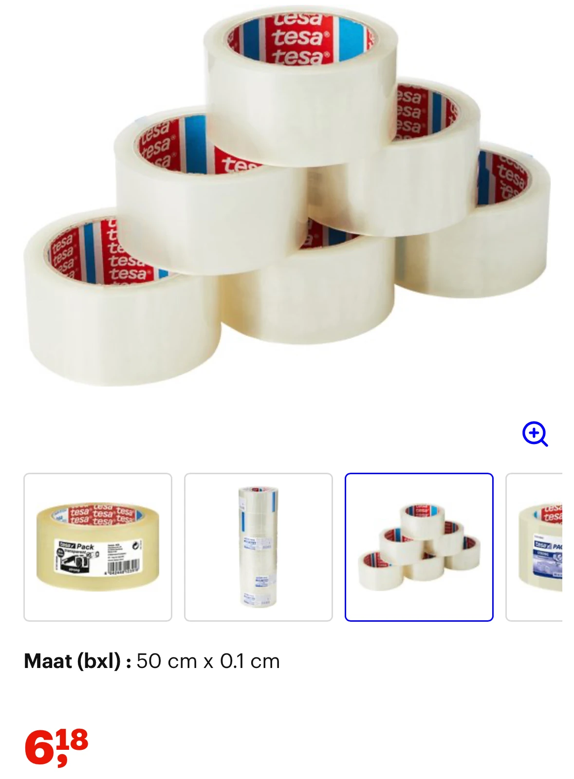 verpakkingstape 6 stuks