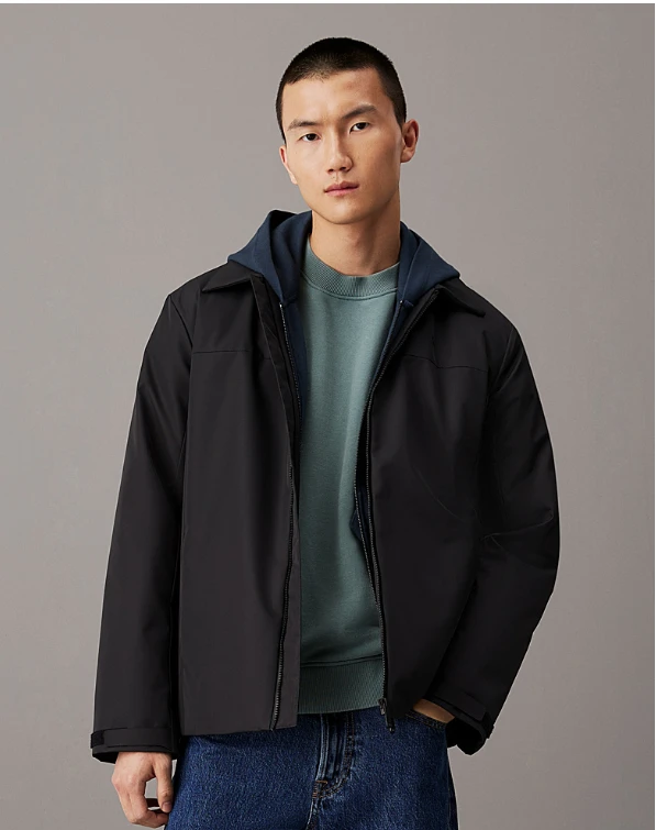 calvin klein Technisch overhemdjack met rits