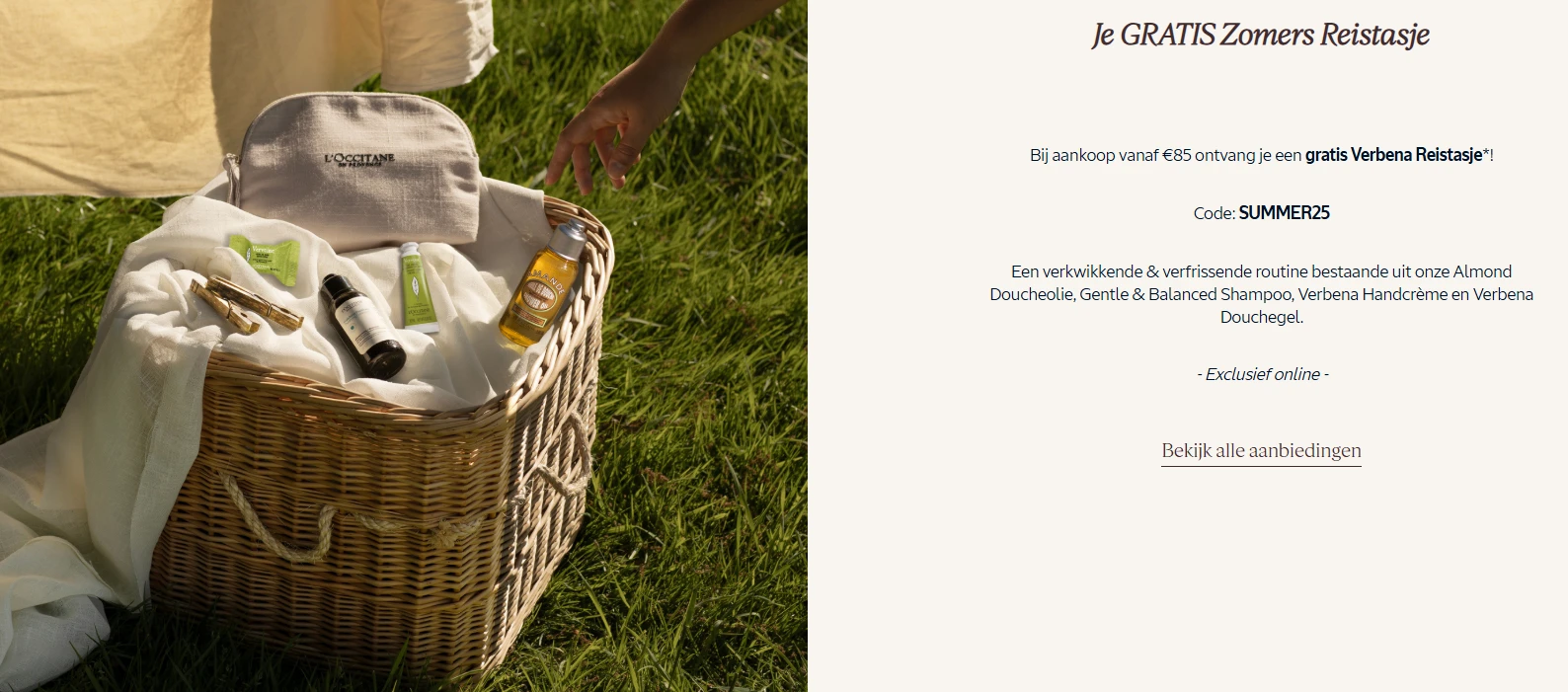 Gratis Zomers Verbena Reistasje 🌞 L'Occitane