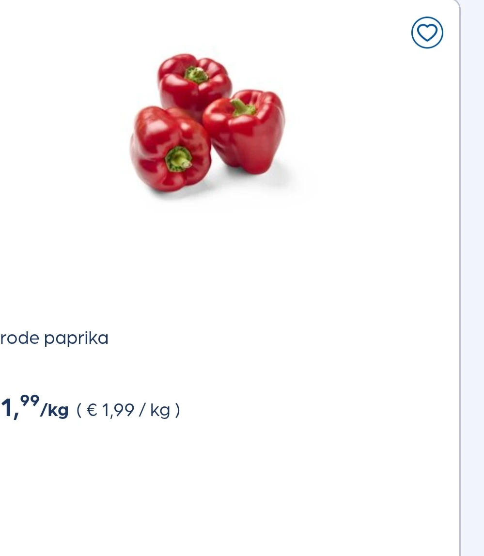 Rode paprika