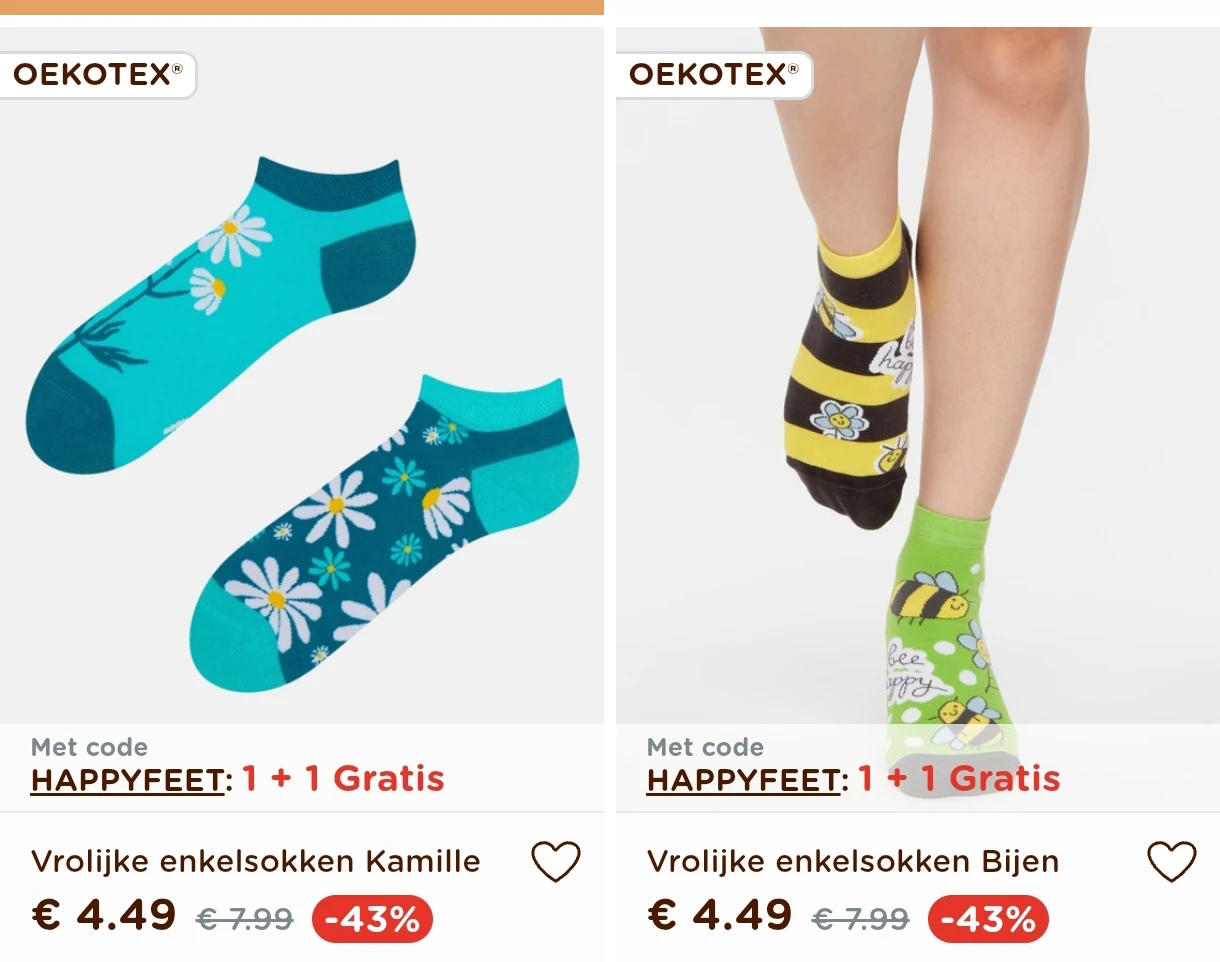 1+1 op schoenen en sokken bij Dedoles 🩴🧦