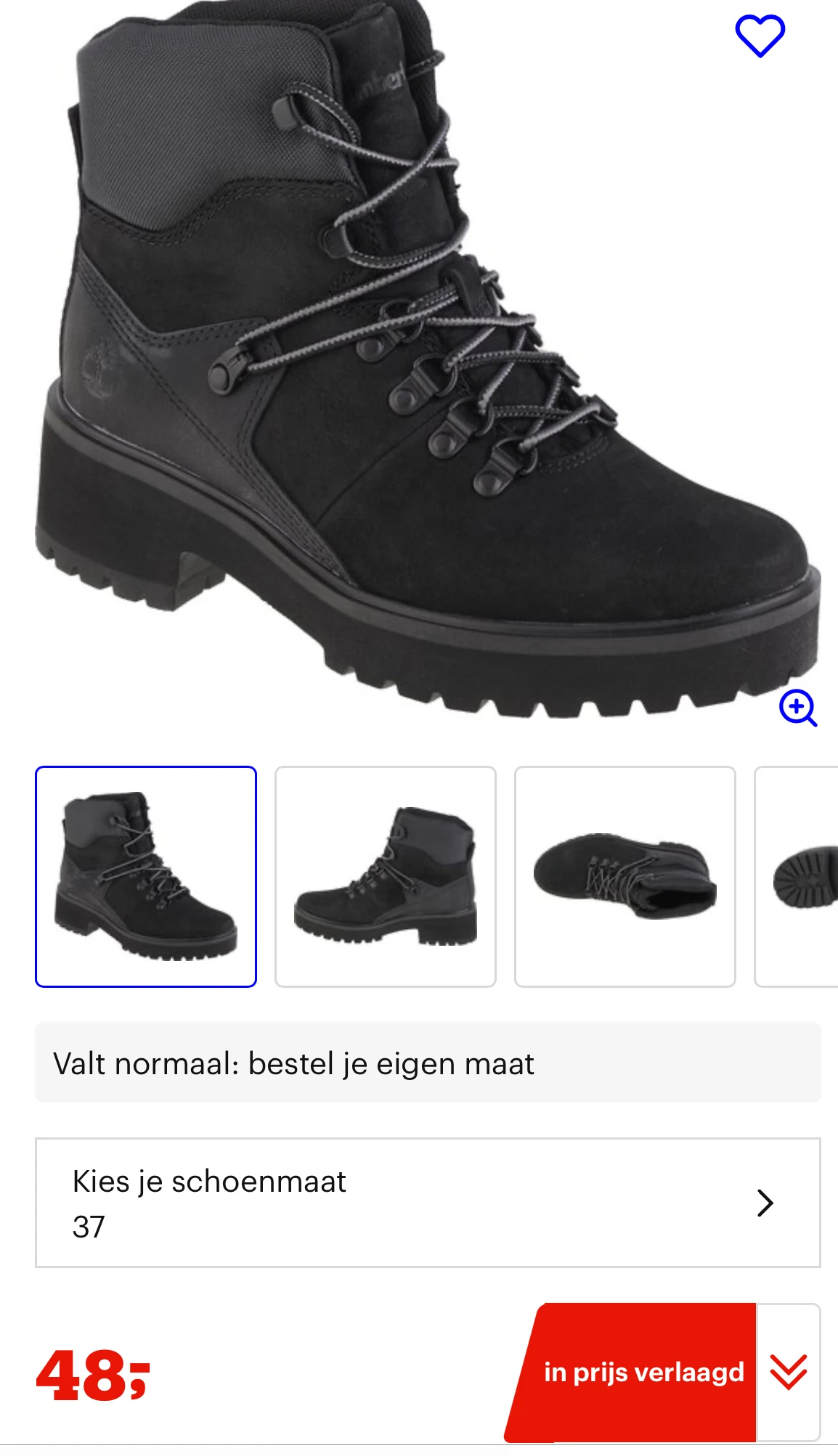Timberland schoenen maat 37