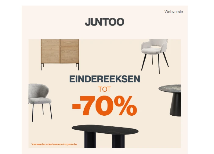 Juntoo: eindereeksen tot -70%