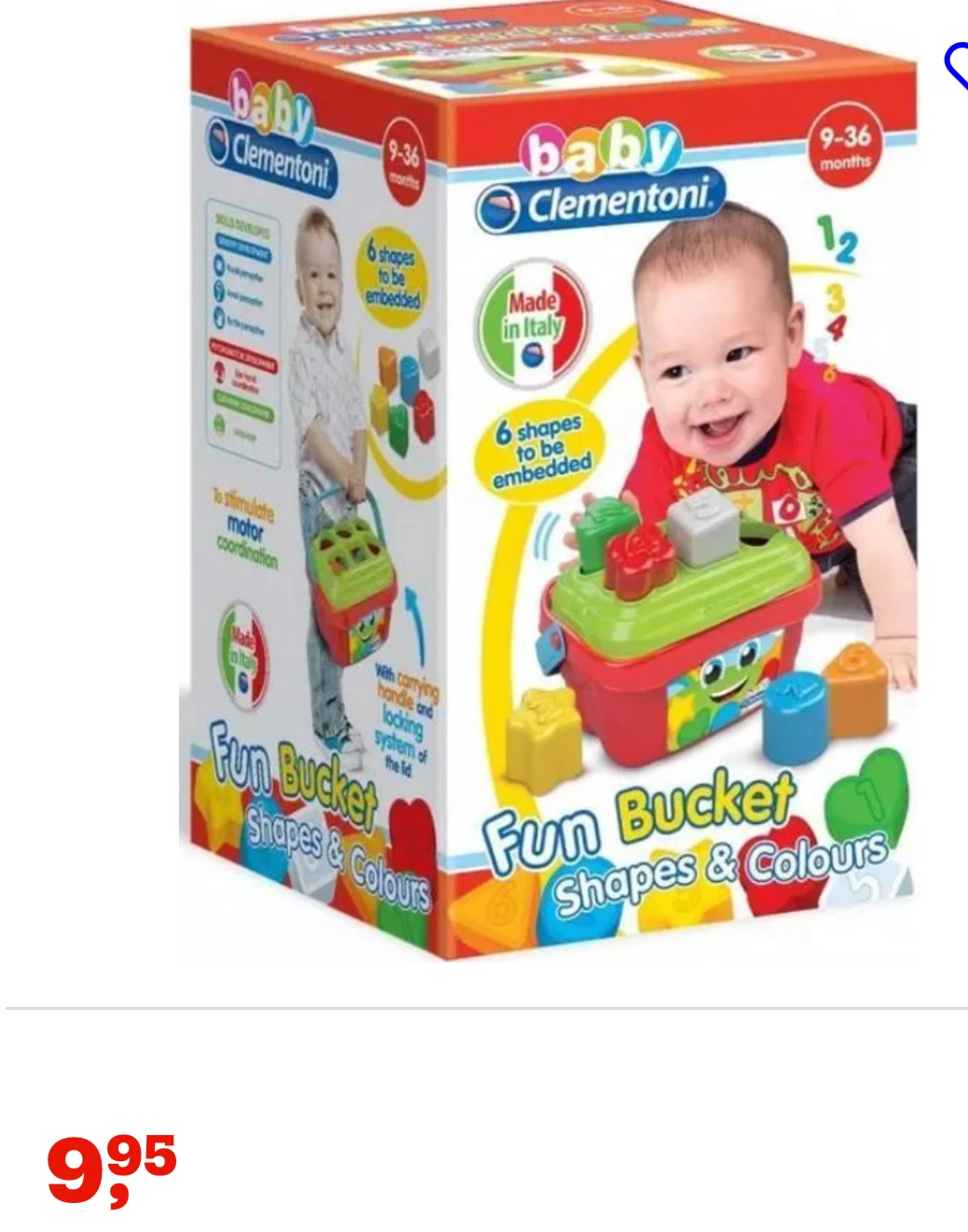 Clementoni vormensorteerder bijna 50% korting